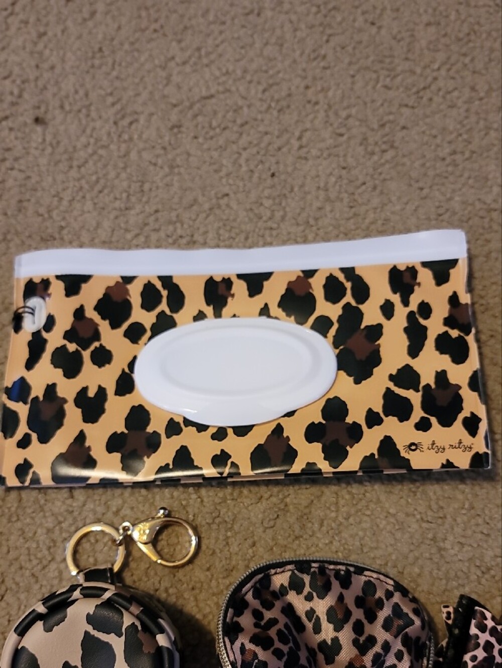 Itzy Ritzy Leopard Print Travel Accessory Set - Picture 4 of 5